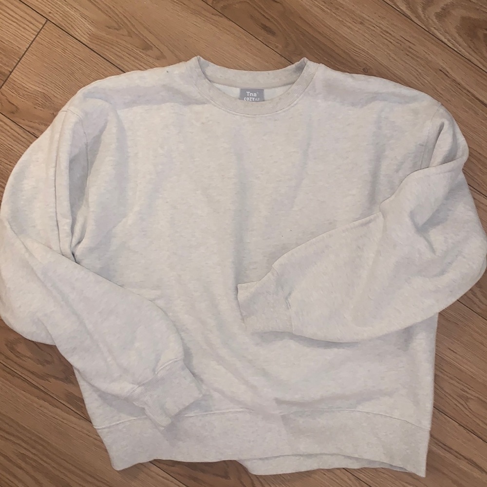 TNA Aritzia CozyAF boyfriend crewneck